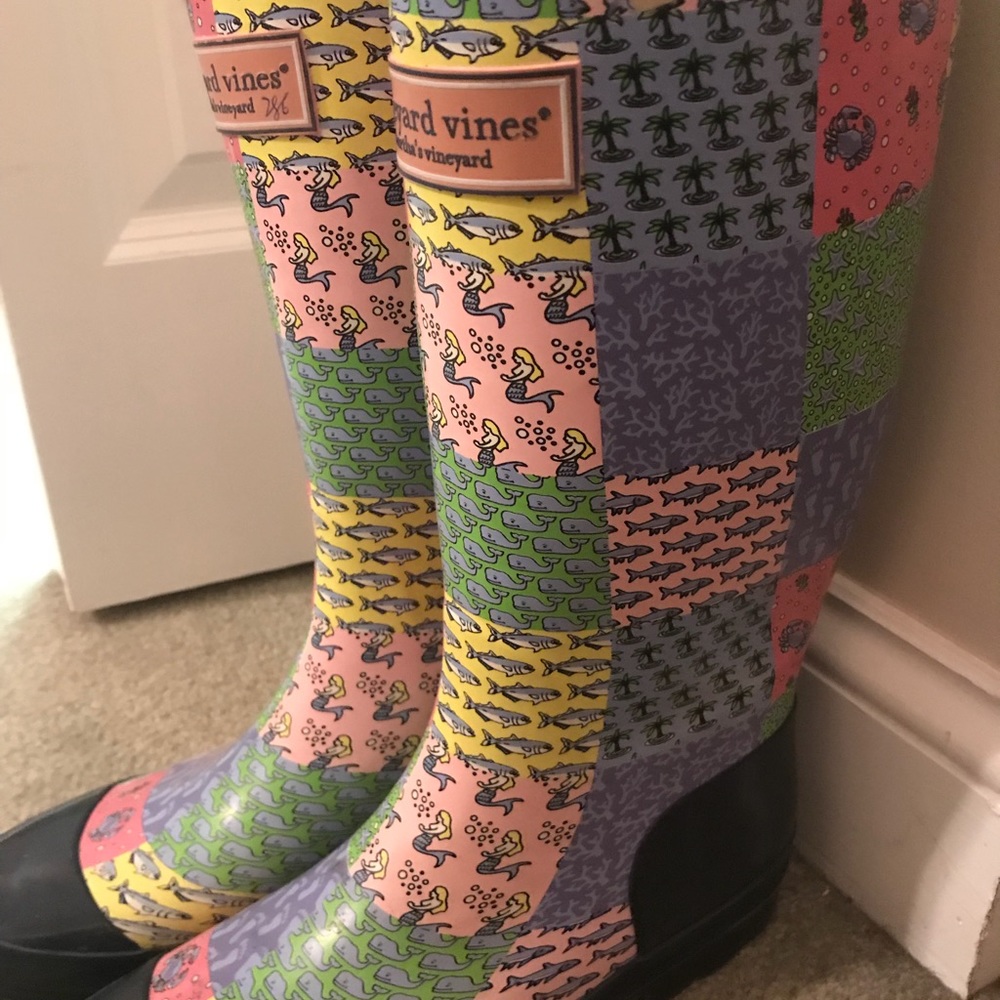 Vineyard Vines Women Rainboots size 10